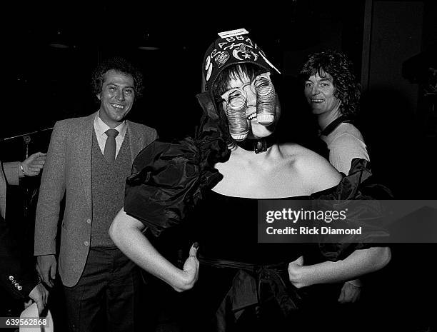 Atlanta Rick Blackman, Rosanne Cash and Rodney Crowell attend Rosanne Cash Album Release Party at Animal Crackers in Atlanta Georgia February 13, 1981