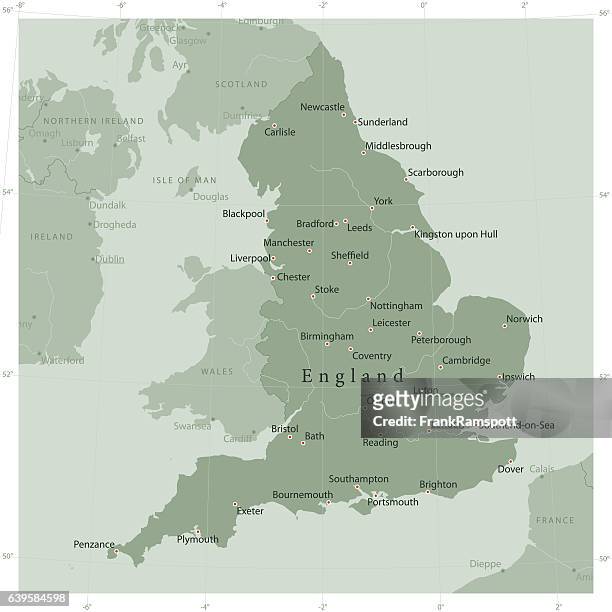 england country vektor karte olivgrün - manchester england stock-grafiken, -clipart, -cartoons und -symbole