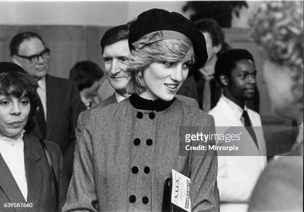 Prince Charles and Princess Diana visits The Anglican Cathedral in Liverpool Monday 20th December 1982. Before the service, Princess Diana and Prince...