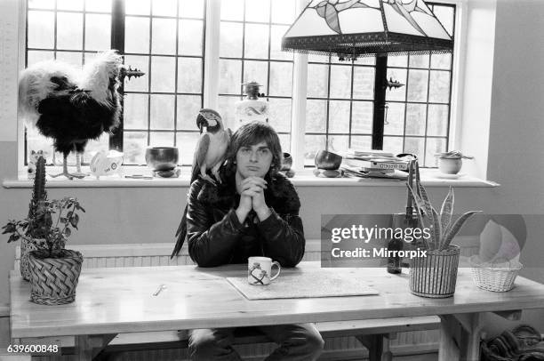 Mike Oldfield, musician and composer, pictured at his home in Buckinghamshire, 1st April 1980.