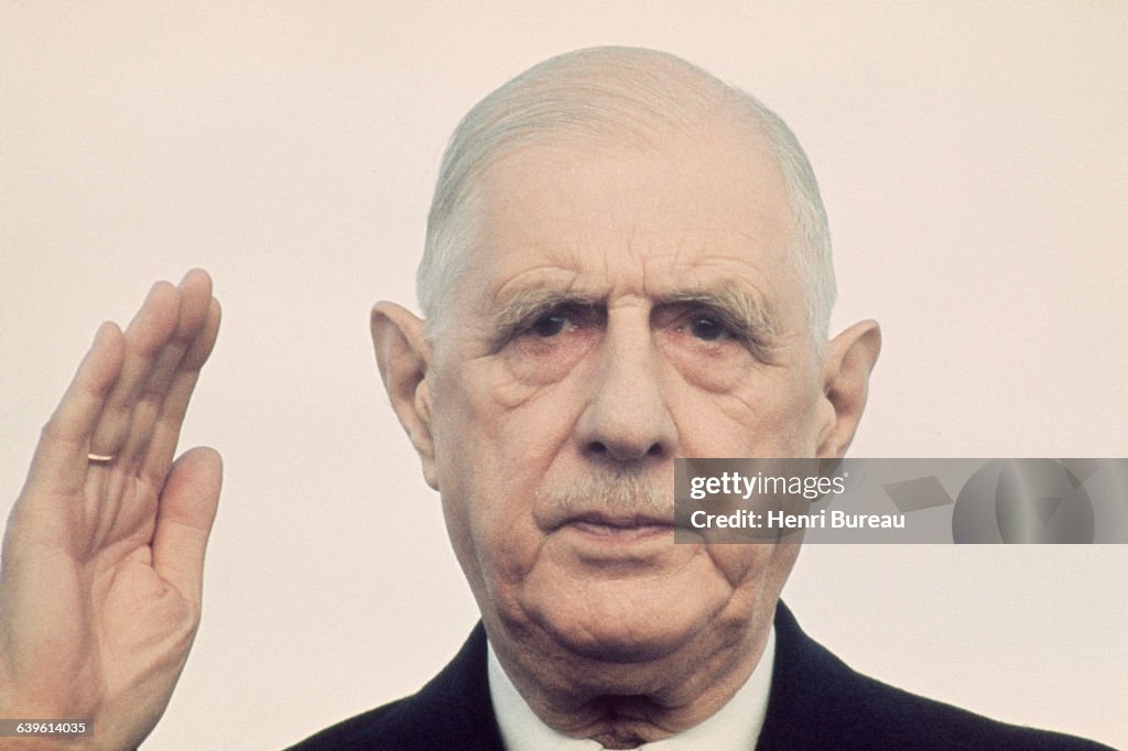 French President General Charles de Gaulle