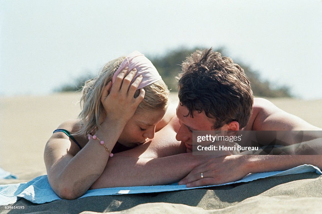 French Singer Sylvie Vartan and Singer and Actor Johnny Hallyday