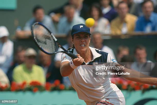 Jennifer Capriati during 2001 Roland Garros French Open.