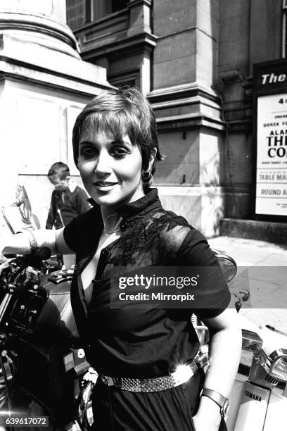 Adrienne Posta at the Theatre Royal, Newcastle where they are appearing in The Norman Conquest on 3rd August 1981.