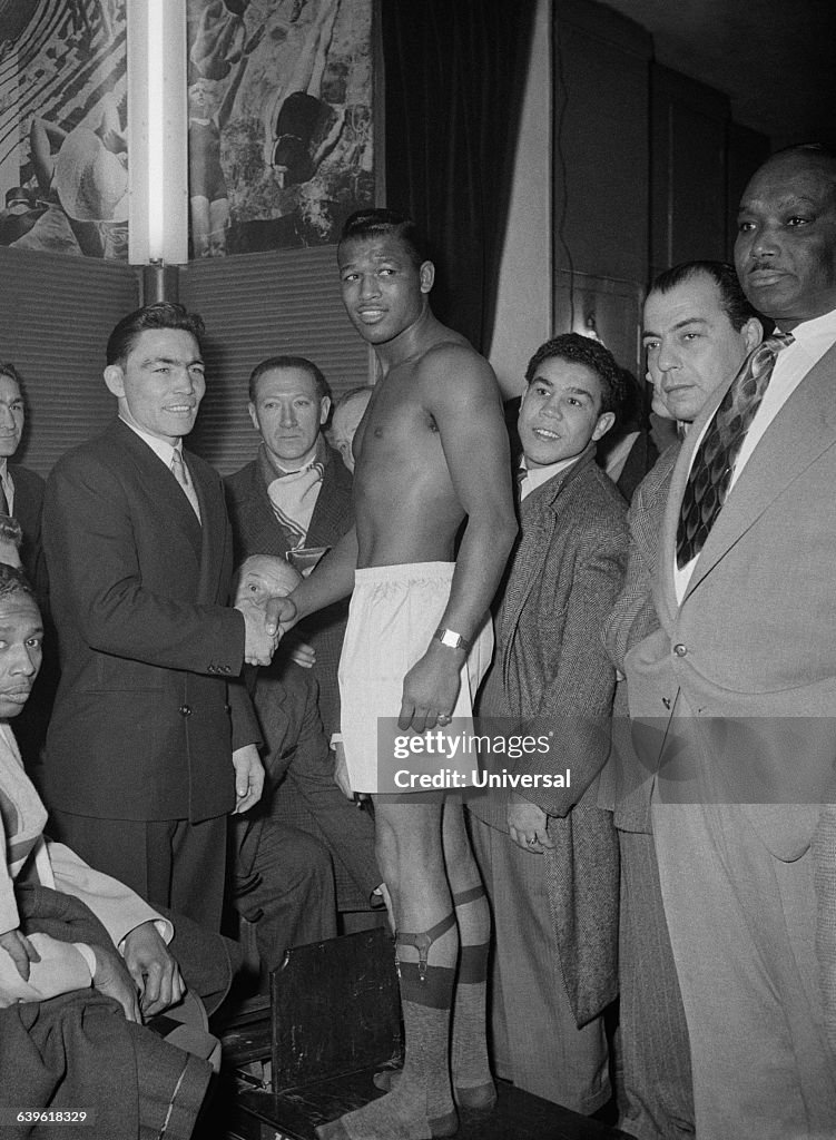 Boxing - Sugar Ray Robinson and Jean Stock