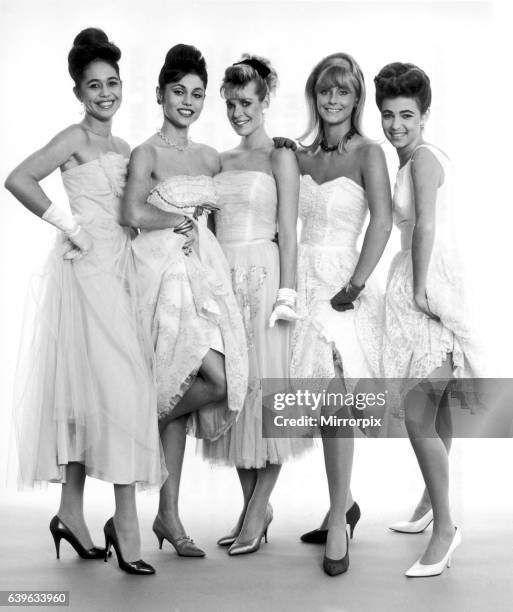 Five MIss World girls dressed how they would have looked if they entered the first ever contest, held 31 years ago. Left to right Teura Tuhiti, 17...