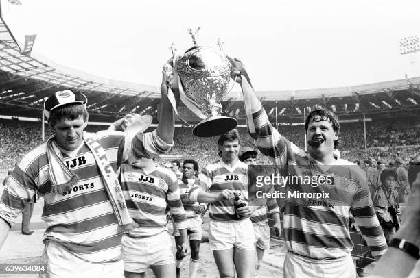 Wigan 28-24 Hull, Rugby League, Challenge Cup Final, Wembley Stadium, London, Saturday 4th May 1985.