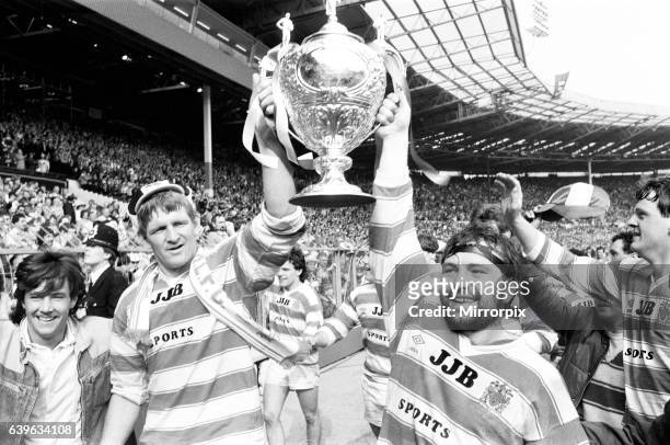Wigan 28-24 Hull, Rugby League, Challenge Cup Final, Wembley Stadium, London, Saturday 4th May 1985.