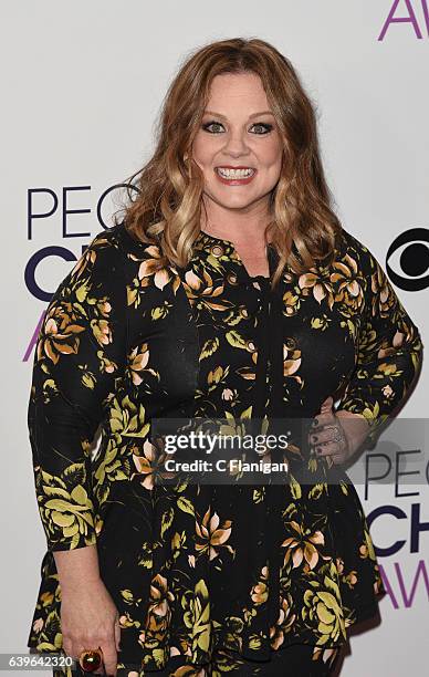 Melissa McCarthy poses at the People's Choice Awards 2017 at Microsoft Theater on January 18, 2017 in Los Angeles, California.