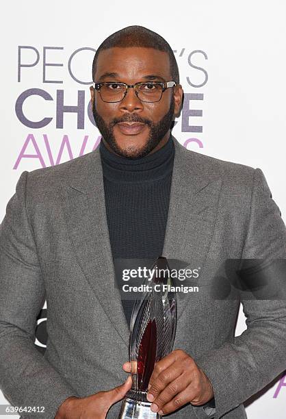 Tyler Perry poses at the People's Choice Awards 2017 at Microsoft Theater on January 18, 2017 in Los Angeles, California.