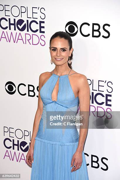 Jordana Brewster poses at the People's Choice Awards 2017 at Microsoft Theater on January 18, 2017 in Los Angeles, California.
