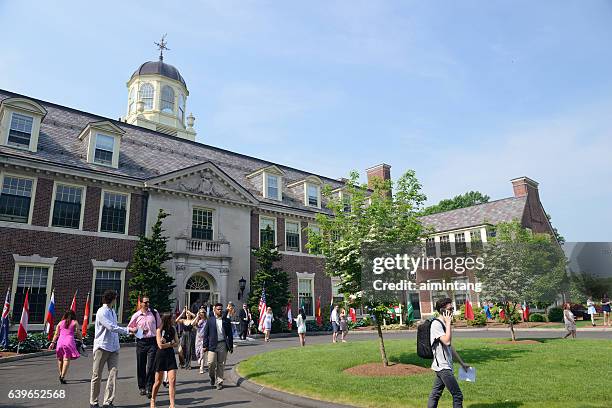 campus of loomis chaffee school - boarding school bildbanksfoton och bilder