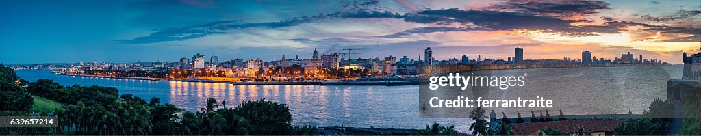 Panoramic Skyline of Havana Cuba