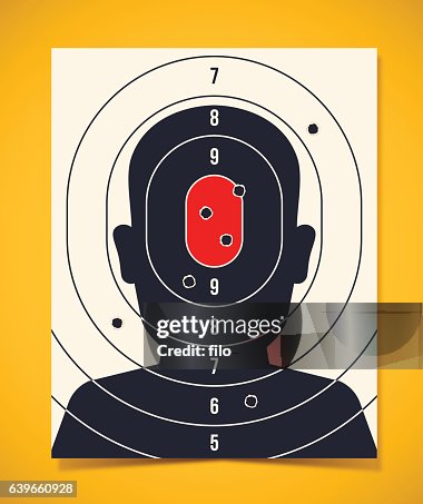 Shooting Target Head Silhouette High-Res Vector Graphic - Getty Images