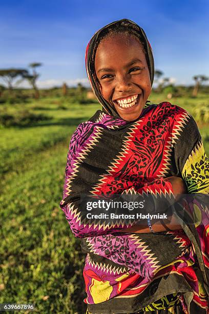 young girl from borana tribe, southern ethiopia, africa - east africa stock pictures, royalty-free photos & images