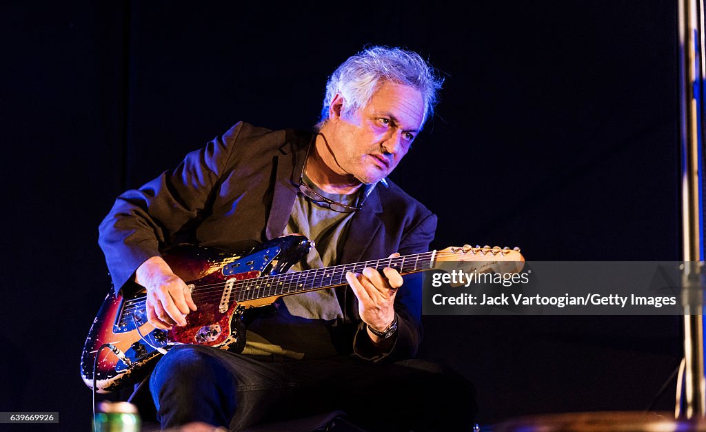 American Jazz musician Marc Ribot plays guitar as he performs with ...