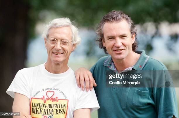 Actor Larry Lamb found a new friend during the filming of 'Buster' - Bruce Reynolds, the man whose part he plays. They regularly work our together....