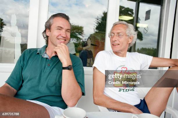 Actor Larry Lamb found a new friend during the filming of 'Buster' - Bruce Reynolds, the man whose part he plays. They regularly work our together....