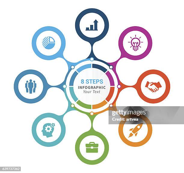 infographic element - eighth stock illustrations