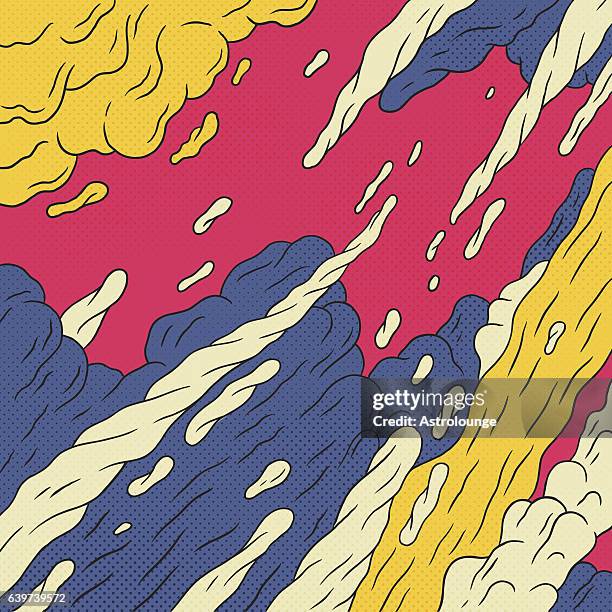 pop art background - smoking activity stock illustrations