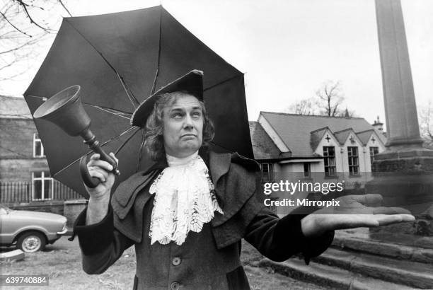 Ryton's Town Crier Noel Rippeth had nothing to ring his bell about as the torrential rain forced the cancellation of the annual Ryton Village Hirings...