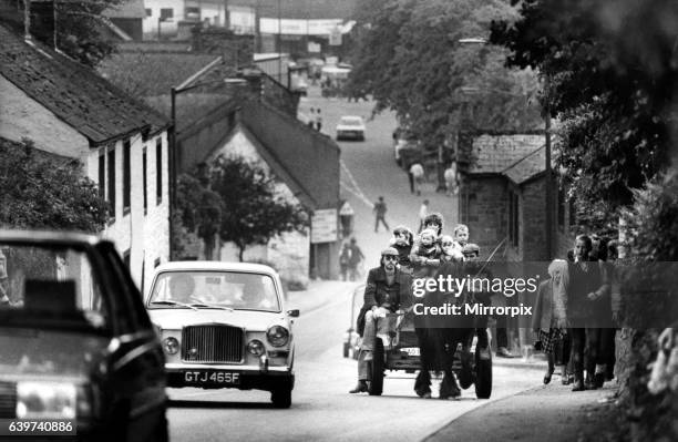 Day out at Appleby Horse Fair in Westmorland, Cumbria for this family on 10th June 1983.