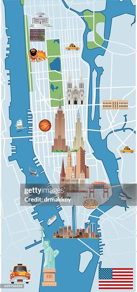 Manhattan Cartoon