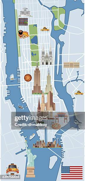 Manhattan Cartoon, Foto de stock