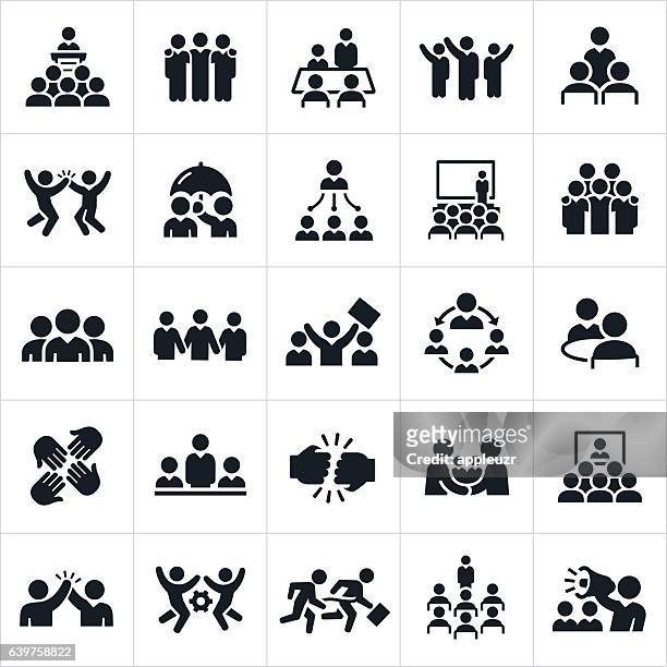 business teams icons - part of stock illustrations