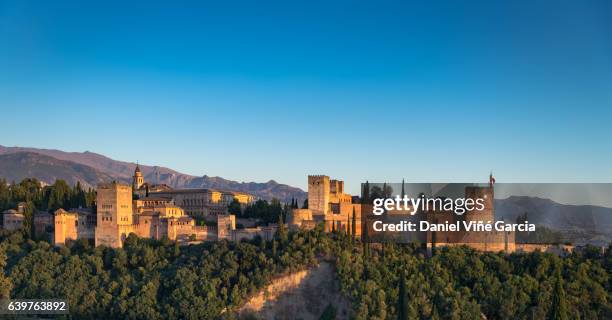 la alhambra, granada, andalusia, spain - alhambra granada stock pictures, royalty-free photos & images