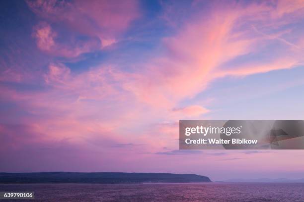 uk, northern ireland, exterior - purple stock pictures, royalty-free photos & images