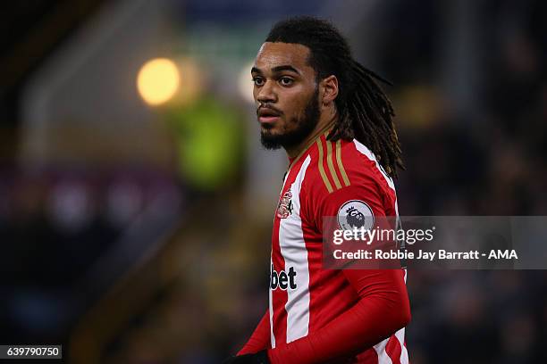 Jason Denayer of Sunderland during The Emirates FA Cup Third Round Replay between Burnley and Sunderland at Turf Moor on January 17, 2017 in Burnley,...