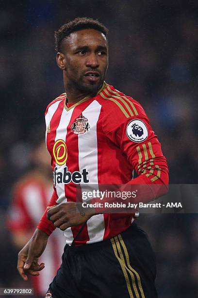 Jermain Defoe of Sunderland during The Emirates FA Cup Third Round Replay between Burnley and Sunderland at Turf Moor on January 17, 2017 in Burnley,...