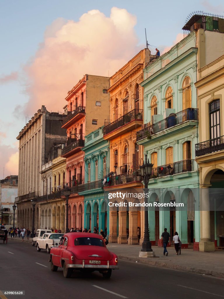 Colorful buildings in Havana, Cuba