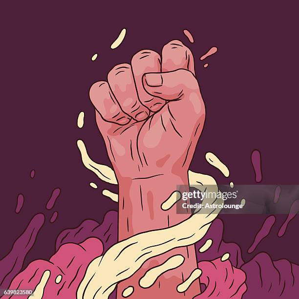 fist power - communism stock illustrations