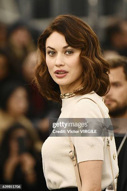 Olga Kurylenko walks the runway during the Chanel Spring Summer 2017 show as part of Paris Fashion Week on January 24, 2017 in Paris, France.