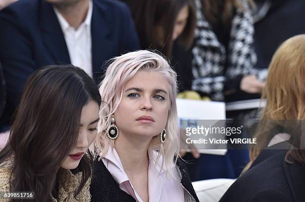 Cecile Cassel during the Chanel Spring Summer 2017 show as part of Paris Fashion Week on January 24, 2017 in Paris, France.