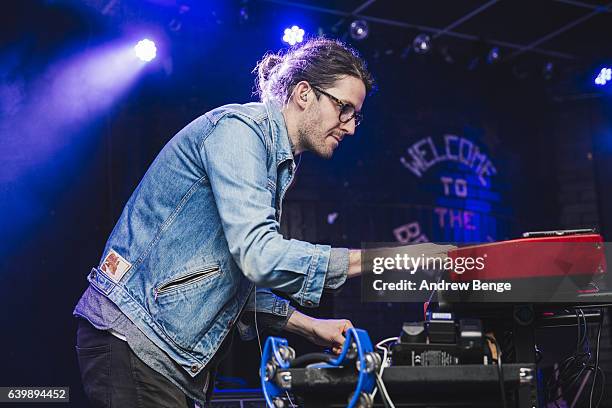 Salvador Garza of Cairobi performs at Brudenell Social Club on January 19, 2017 in Leeds, England.