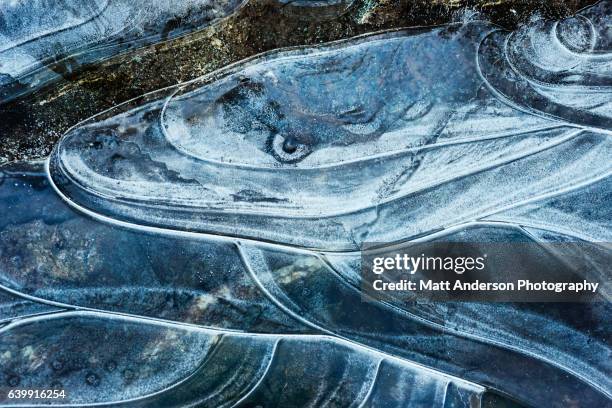 ice serpent - river sligachan ice abstraction #7 - river snake stock illustrations