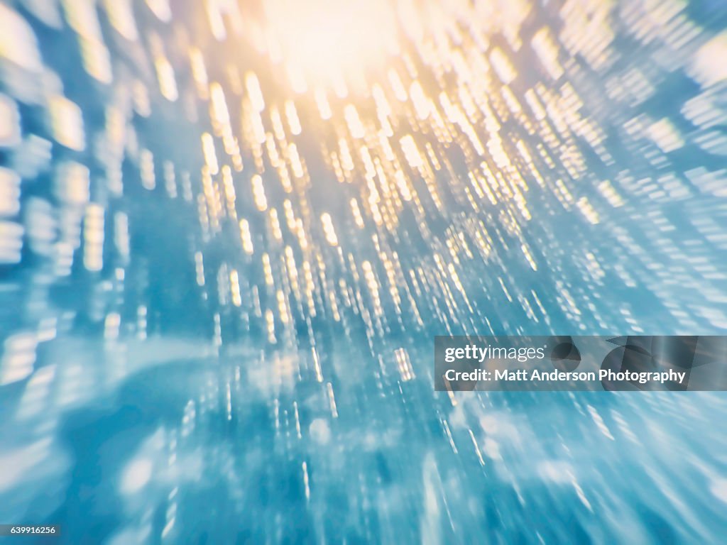Abstract water droplets on a window.