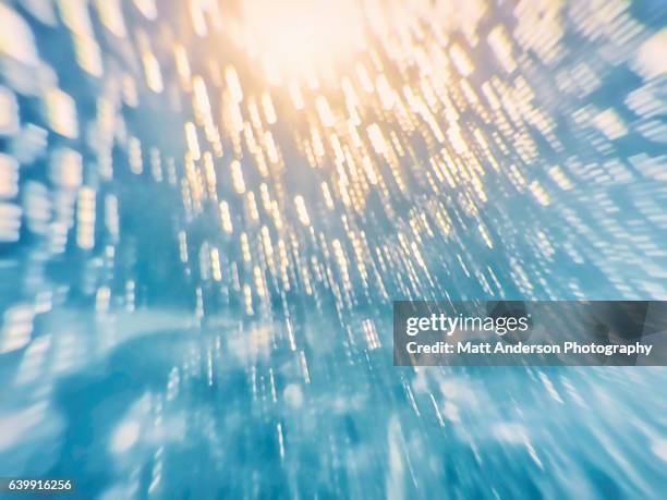 abstract water droplets on a window. - refraction stock pictures, royalty-free photos & images