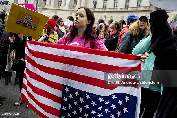 One day after Donald Trump's presidential inauguration, an estimated 600,000 anti-Trump protestors fill the streets during the Women's March on...