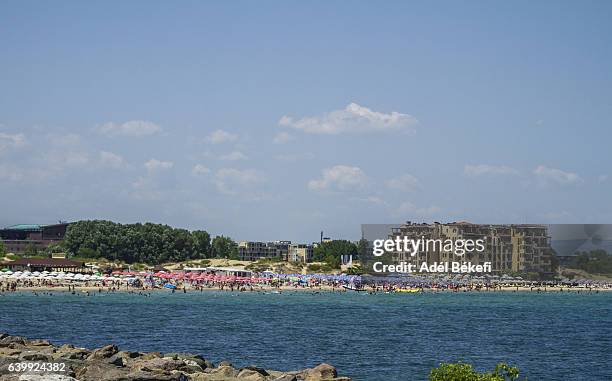 bulgaria (sunny beach) - bulgaria beach stock pictures, royalty-free photos & images