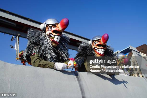 basel carnival - waggis stock pictures, royalty-free photos & images