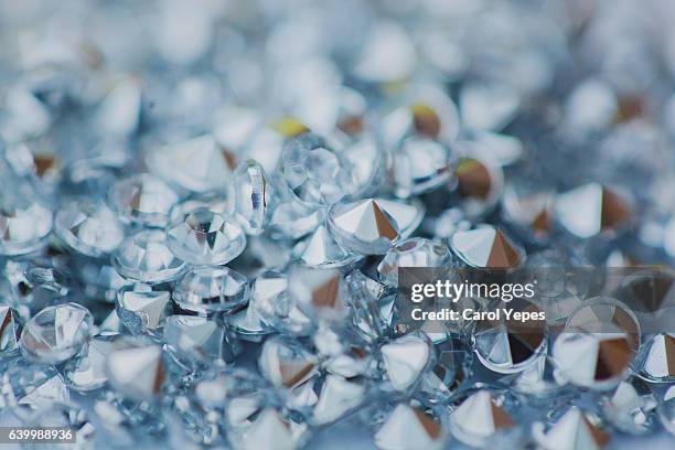 macro abstract glitter diamonds - diamond stock pictures, royalty-free photos & images
