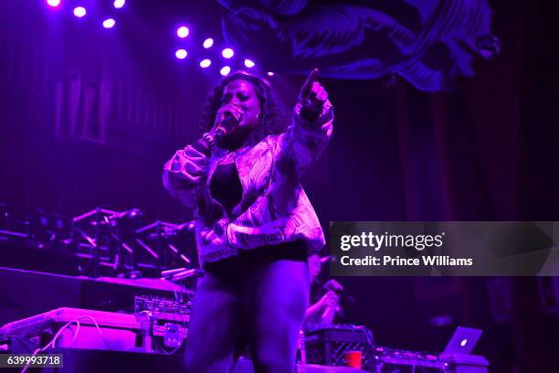 Gangsta Boo performs at The Run The Jewels Concert at The Tabernacle on January 21, 2017 in Atlanta, Georgia.