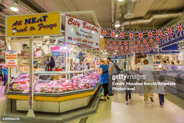 the bullring indoor market - birmingham west midlands fotografías e imágenes de stock