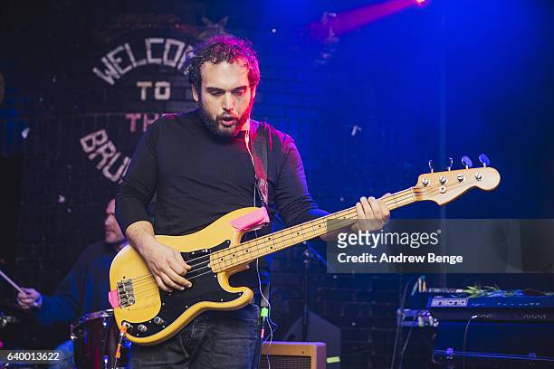 Alessandro Marrosu of Cairobi performs at Brudenell Social Club on January 19, 2017 in Leeds, England.