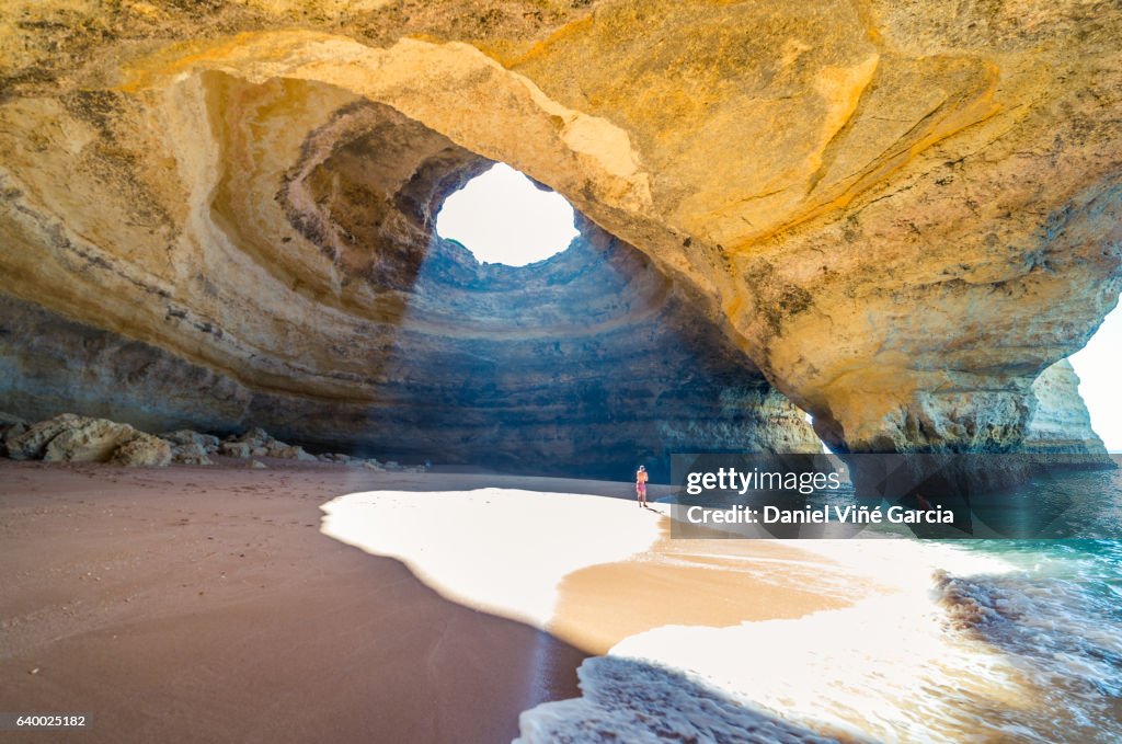 Portugal, beach of Benagil, cave.