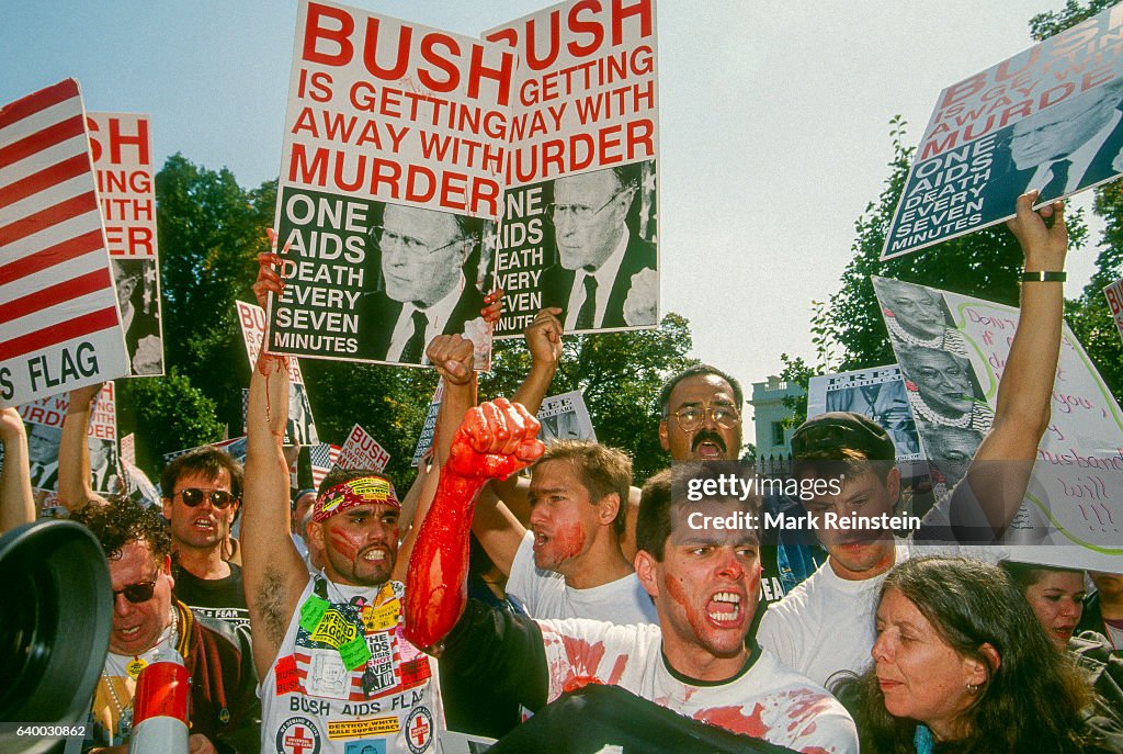 ACT UP Protest At The White House